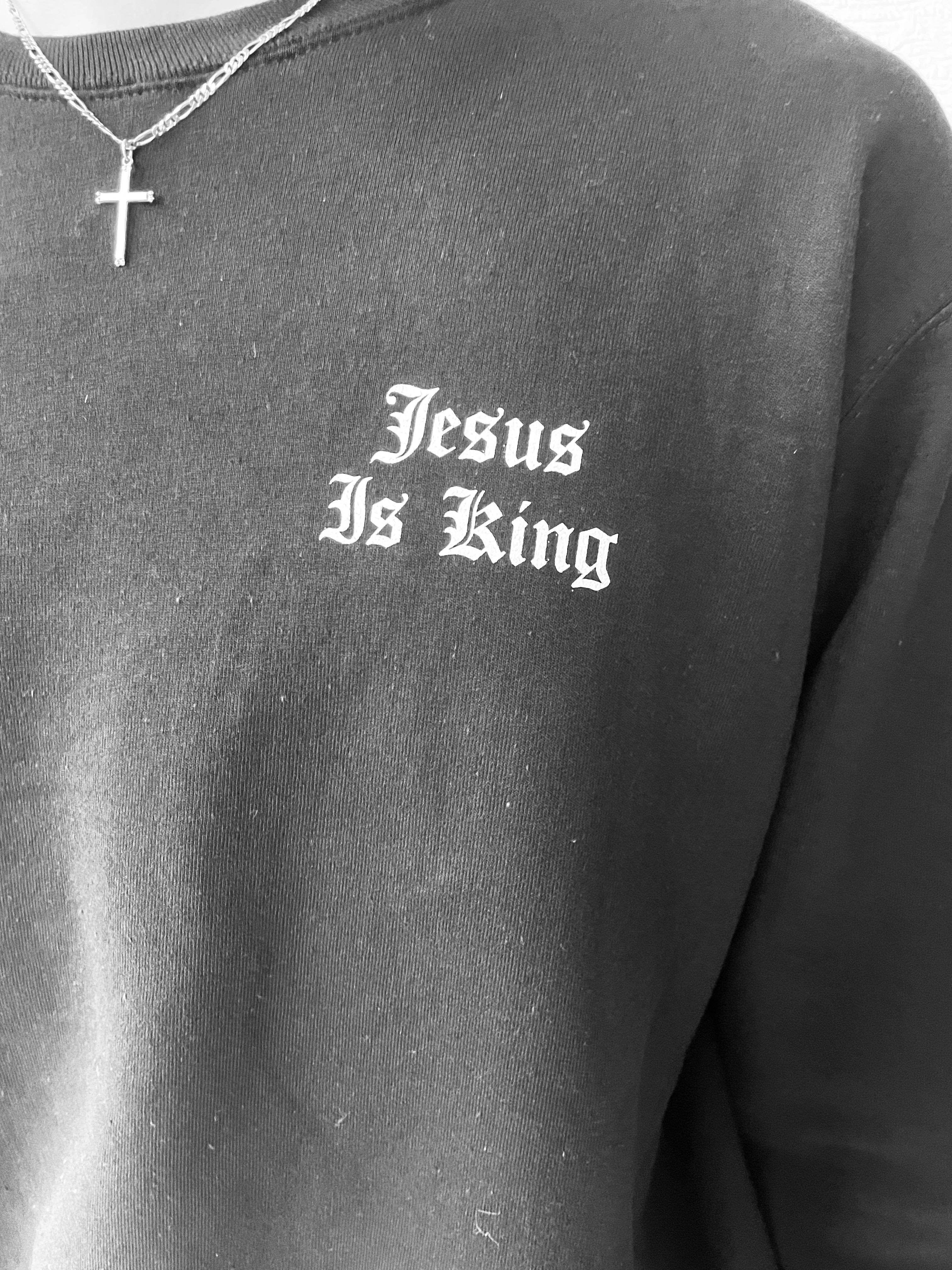 Jesus is King Black Sweatshirt (Unisex)