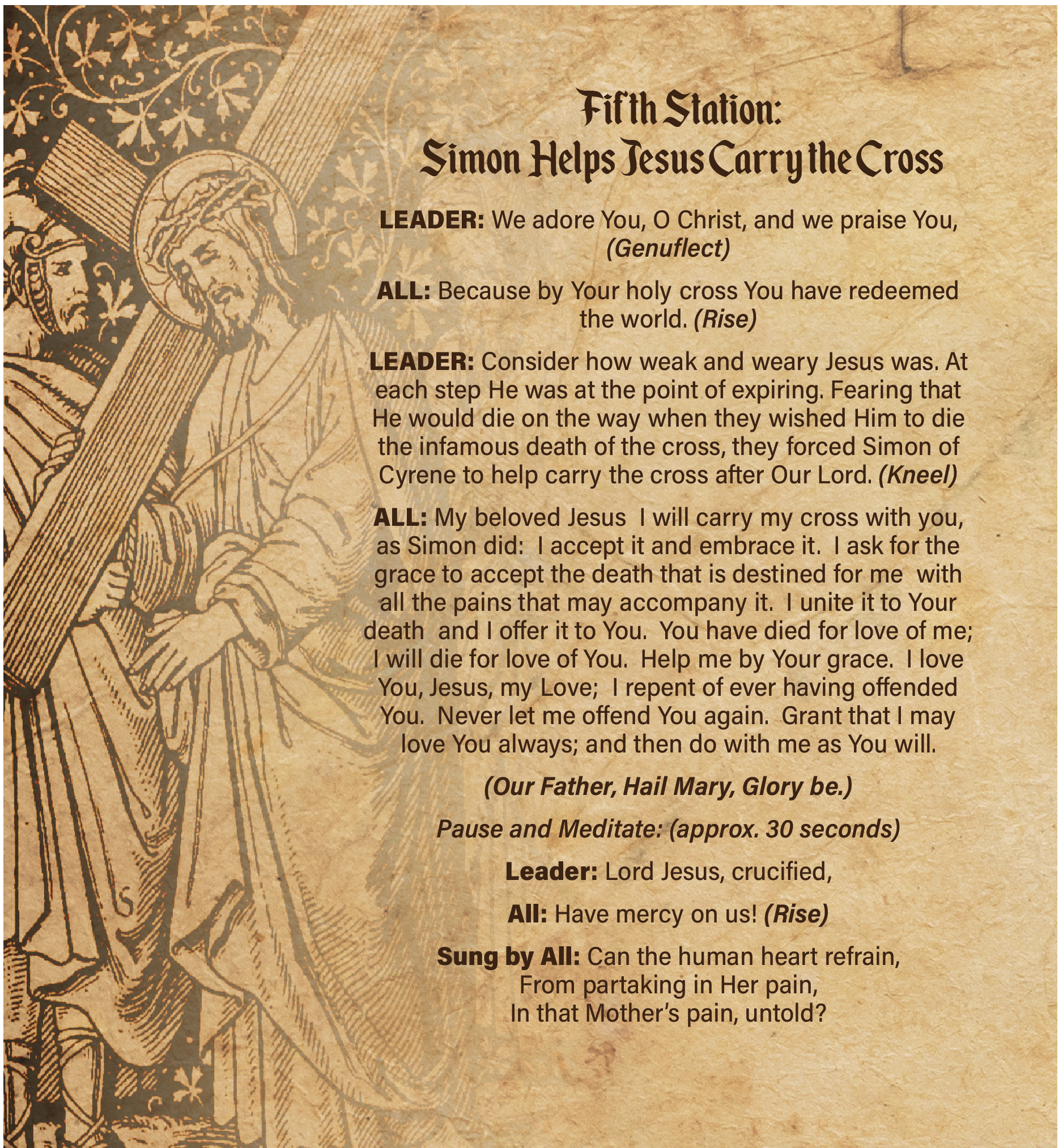 Stations of the Cross Booklet, NEW