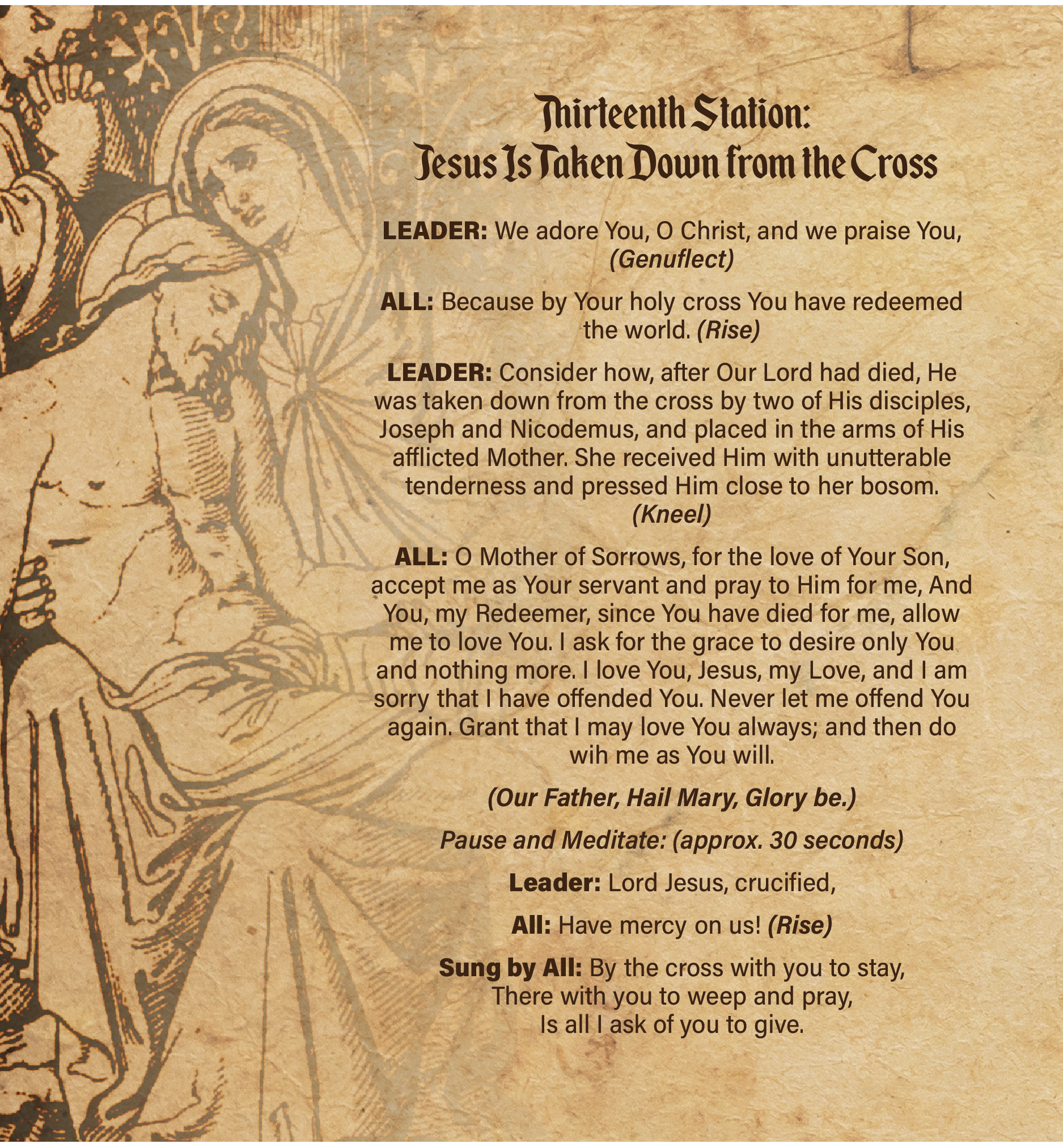 Stations of the Cross Booklet, NEW
