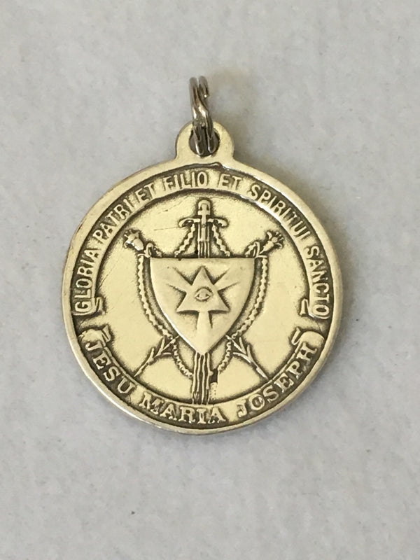 Our Lady of America (front), Christian Family/Blessed Trinity (back) Medal