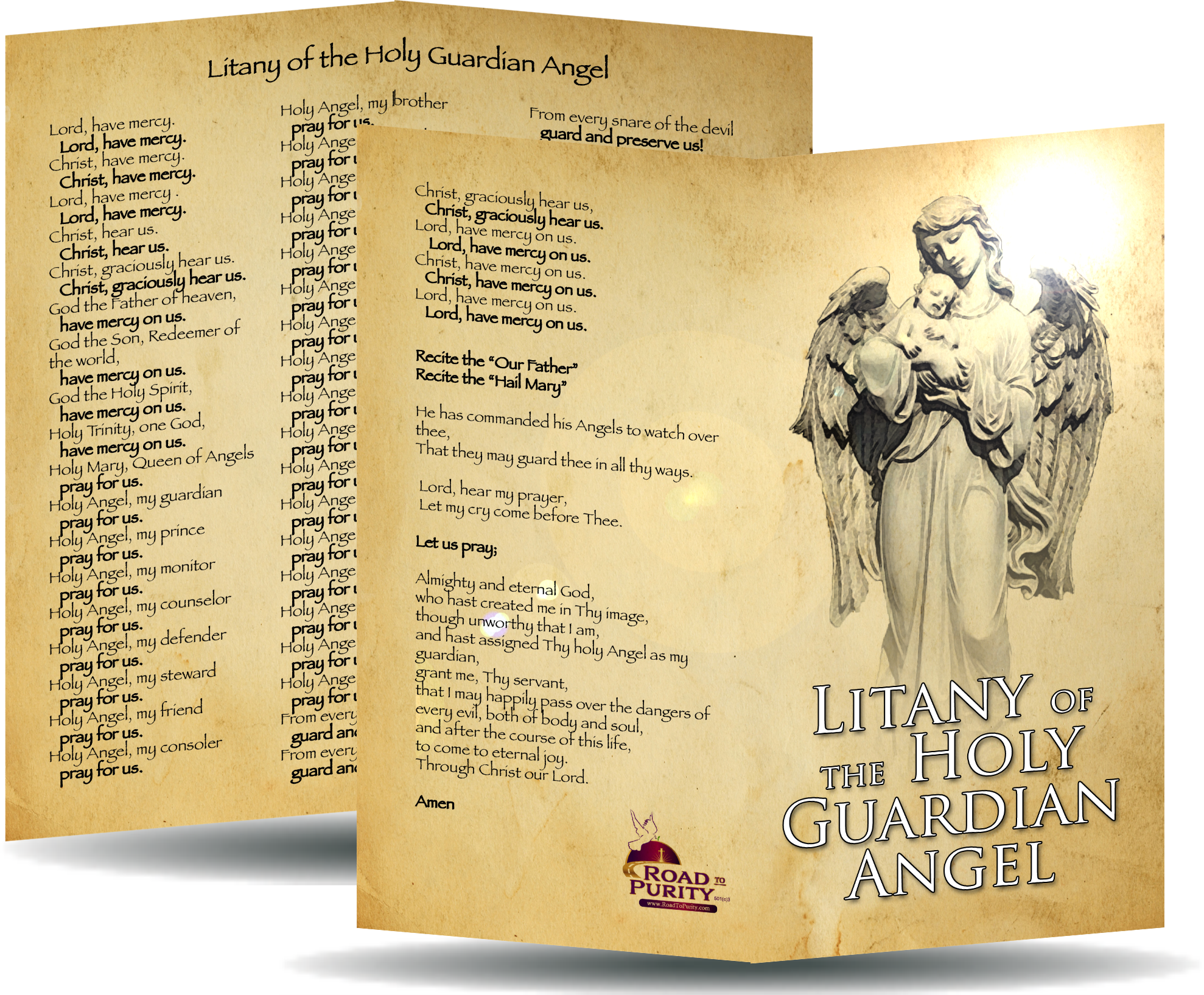 Litany of the Holy Guardian Angel Card