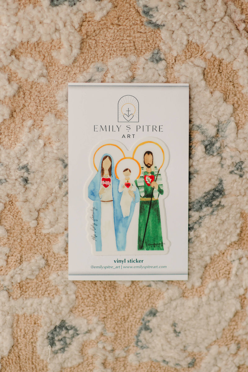 Emily S Pitre Art - Holy Family Sticker