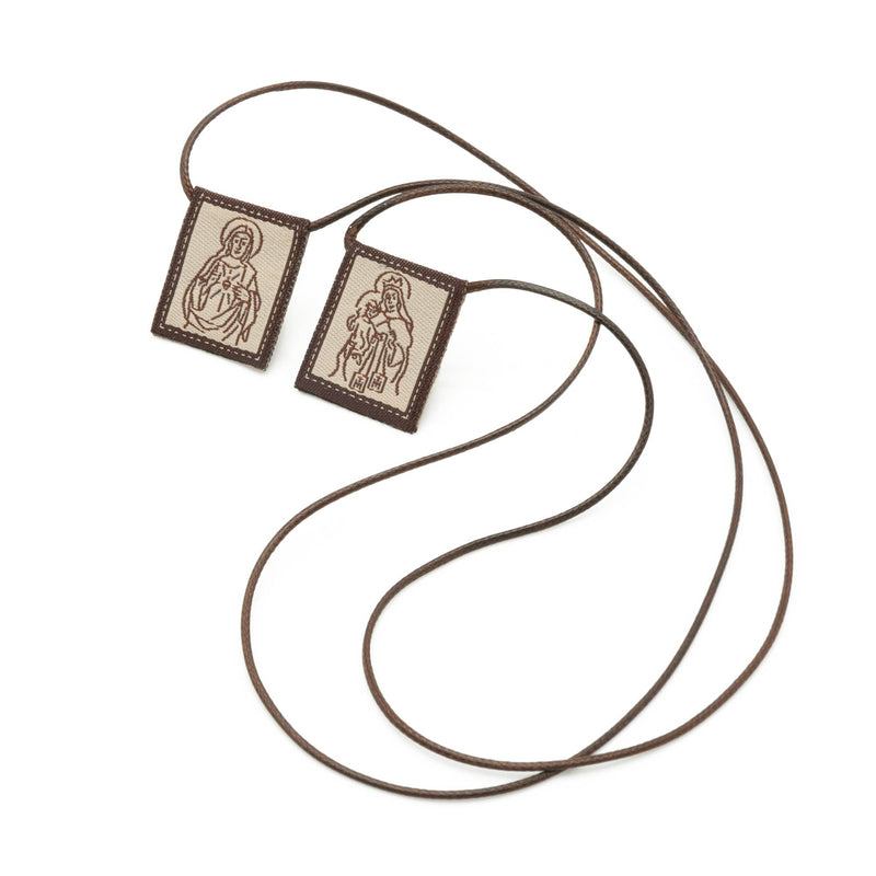Oremus Mercy - Scapular - Sacred Heart of Jesus + Lady of Mt. Carmel SM  1"
