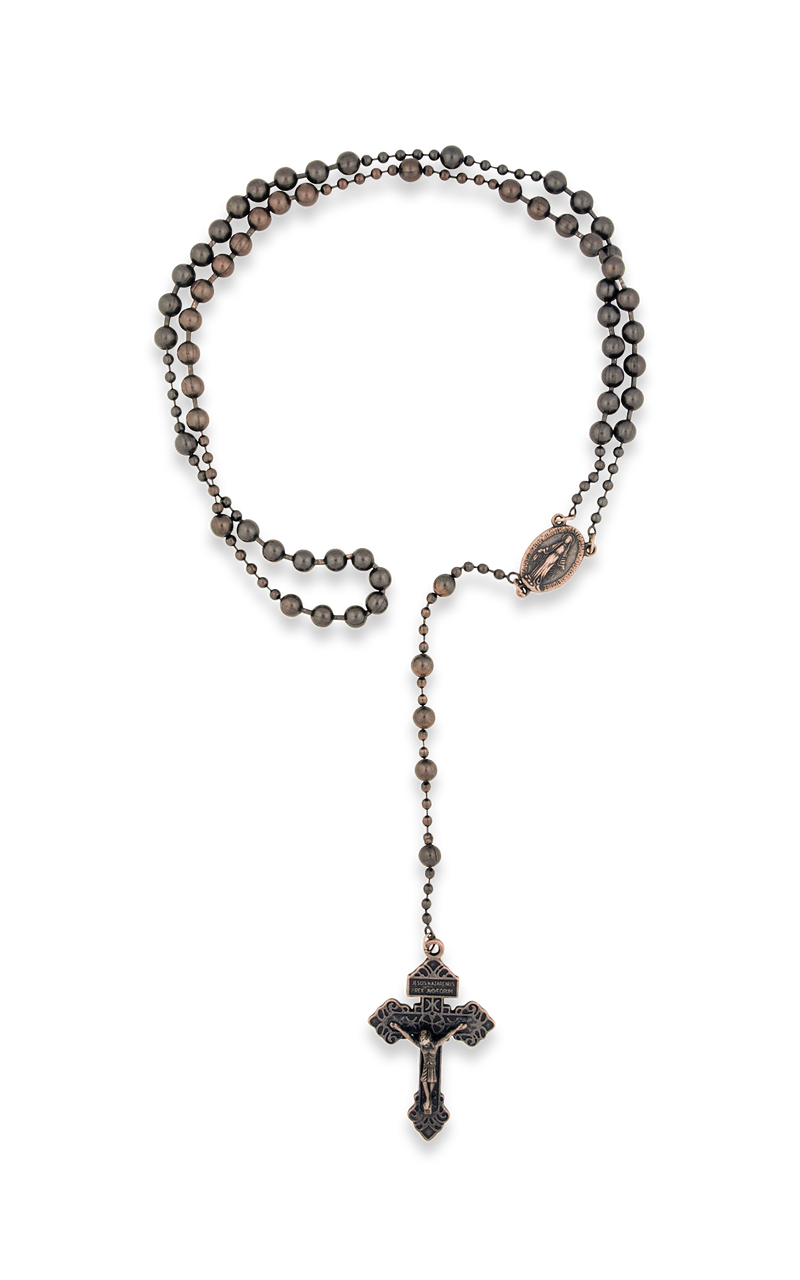 Village Gift Importers - Soldier of God Antique Copper Military Rosary
