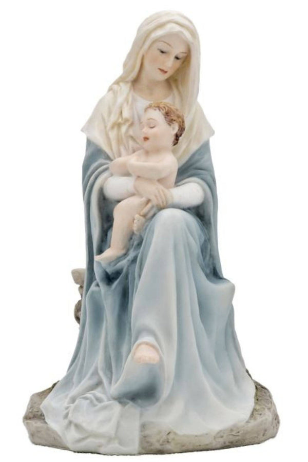 Goldscheider of Vienna - Madonna & Child Statue in Color 6"
