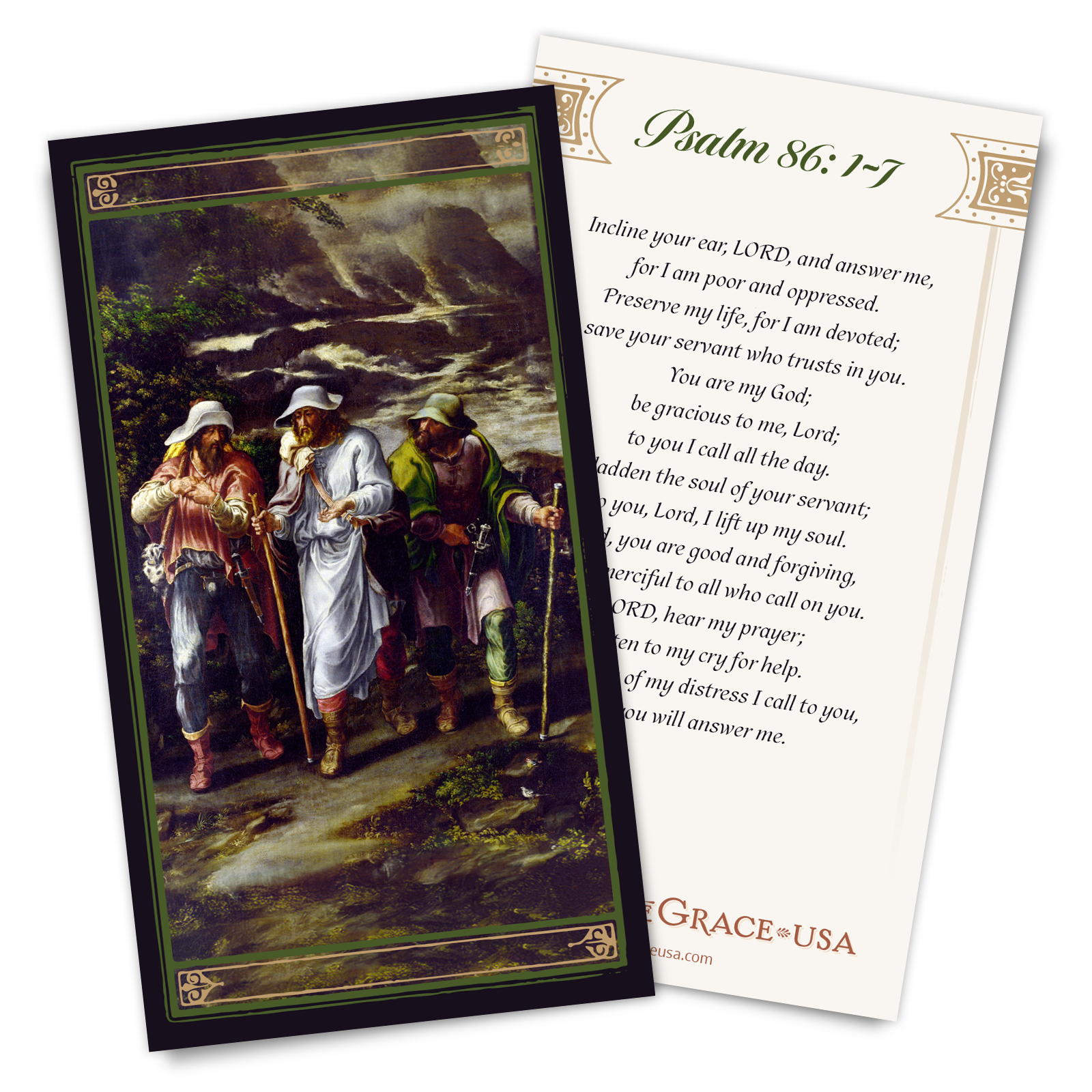 NEW - Psalm 86 Holy Card