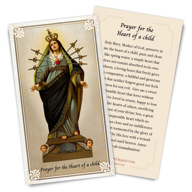 Prayer for the Heart of a Child Holy Card, NEW