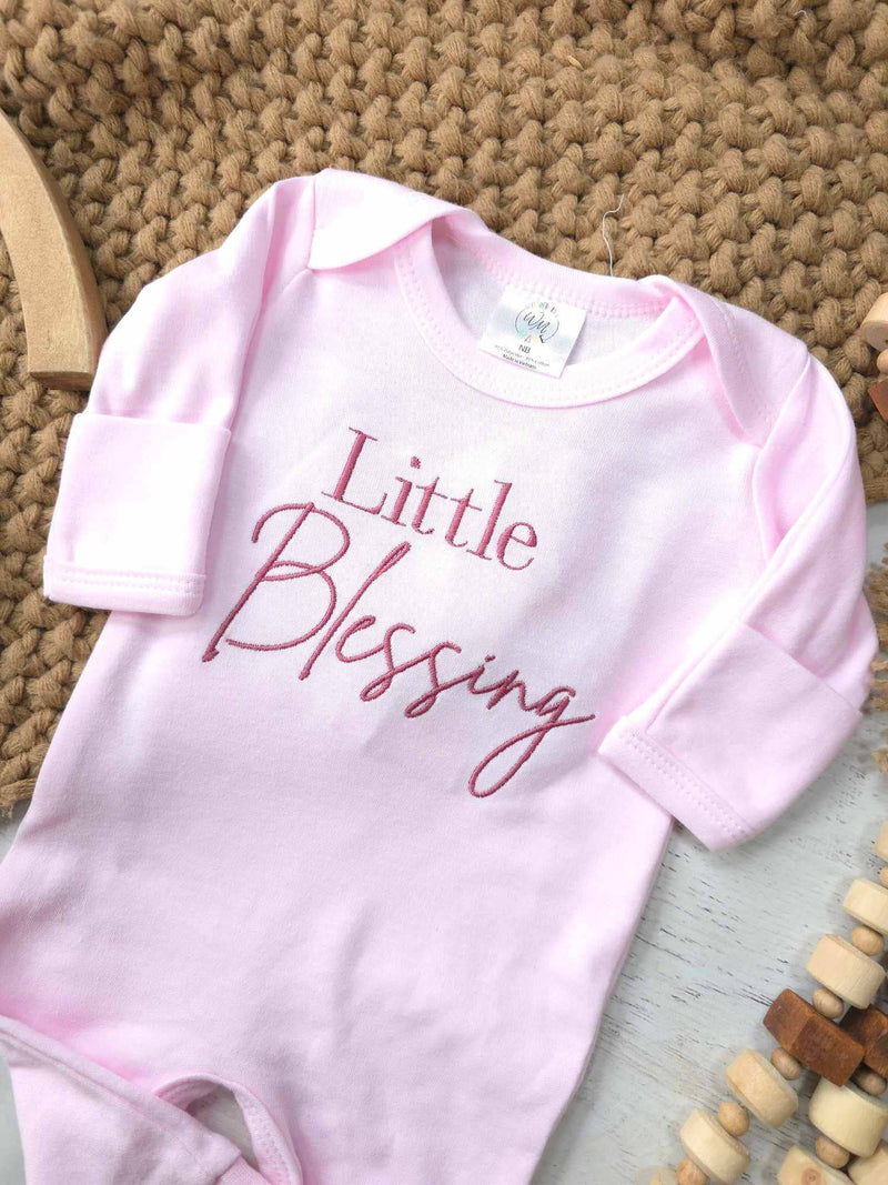 Wonderfully Made - Baby Romper | Little Blessing Pink: 3-6M / Romper Only