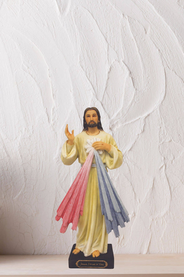Goldscheider of Vienna - Divine Mercy Statue in Color 8"