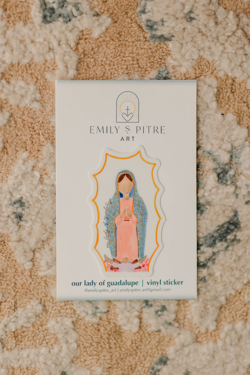 Emily S Pitre Art - Our Lady of Guadalupe Sticker