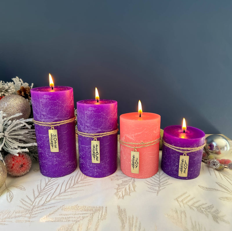 Abbey + CA Gift - Charm Advent Pillar Candles