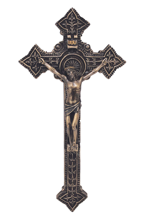 Goldscheider of Vienna - Crucifix in Cold Cast Bronze 9"
