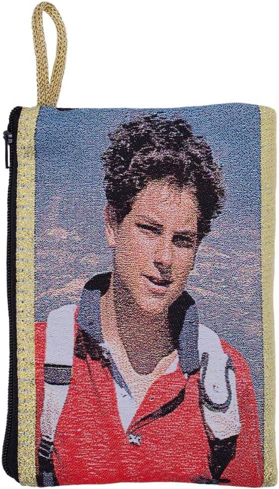 Village Gift Importers -  Saint Carlo Acutis and Saint Michael Rosary Pouch