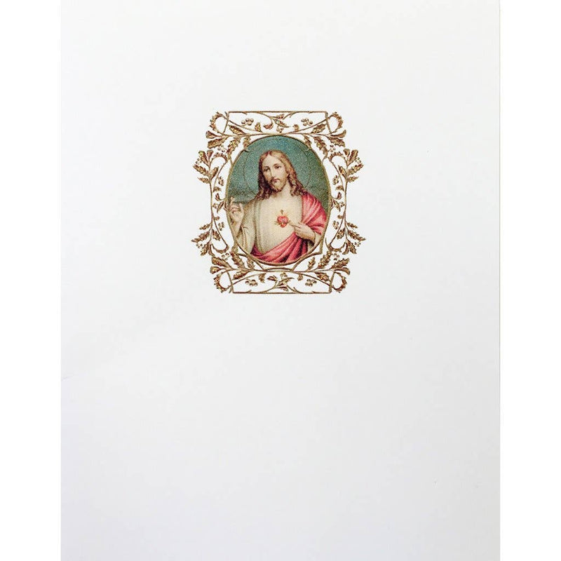 lumia designs - Jesus Sacred Heart Religious Card