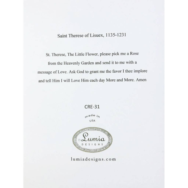 lumia designs - Saint Therese Card
