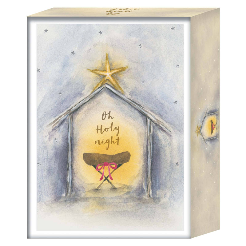 Crown Point Graphics - Crown Point Graphics Oh Holy Night Boxed Christmas Cards, 26 Count