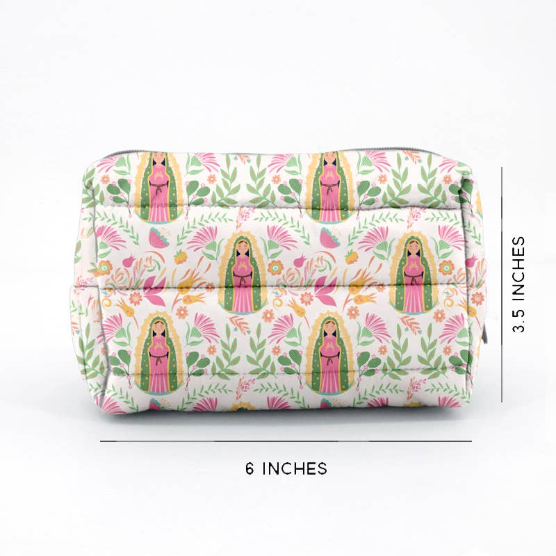 The Stump of Jesse - Our Lady of Guadalupe lightweight waterproof puffer pouch