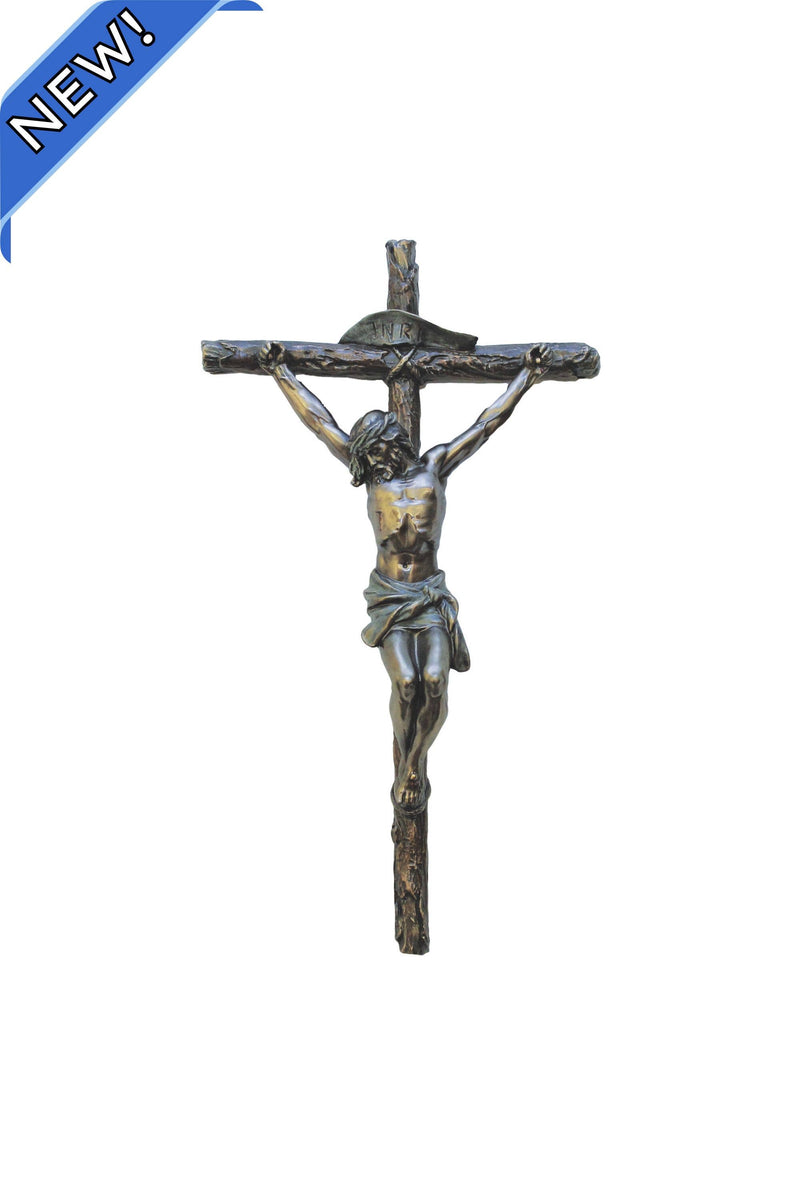 Goldscheider of Vienna - Crucifix in Cold Cast Bronze 10"