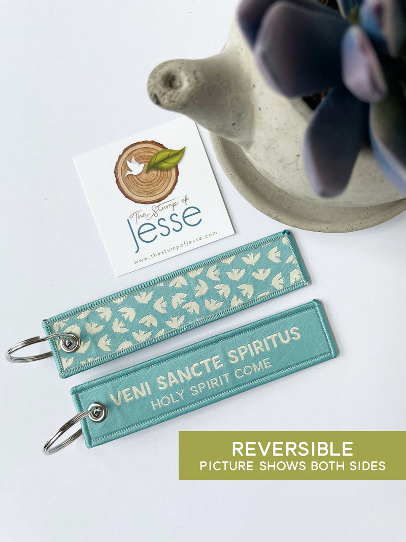 The Stump of Jesse - Holy Spirit Come Woven Keychain