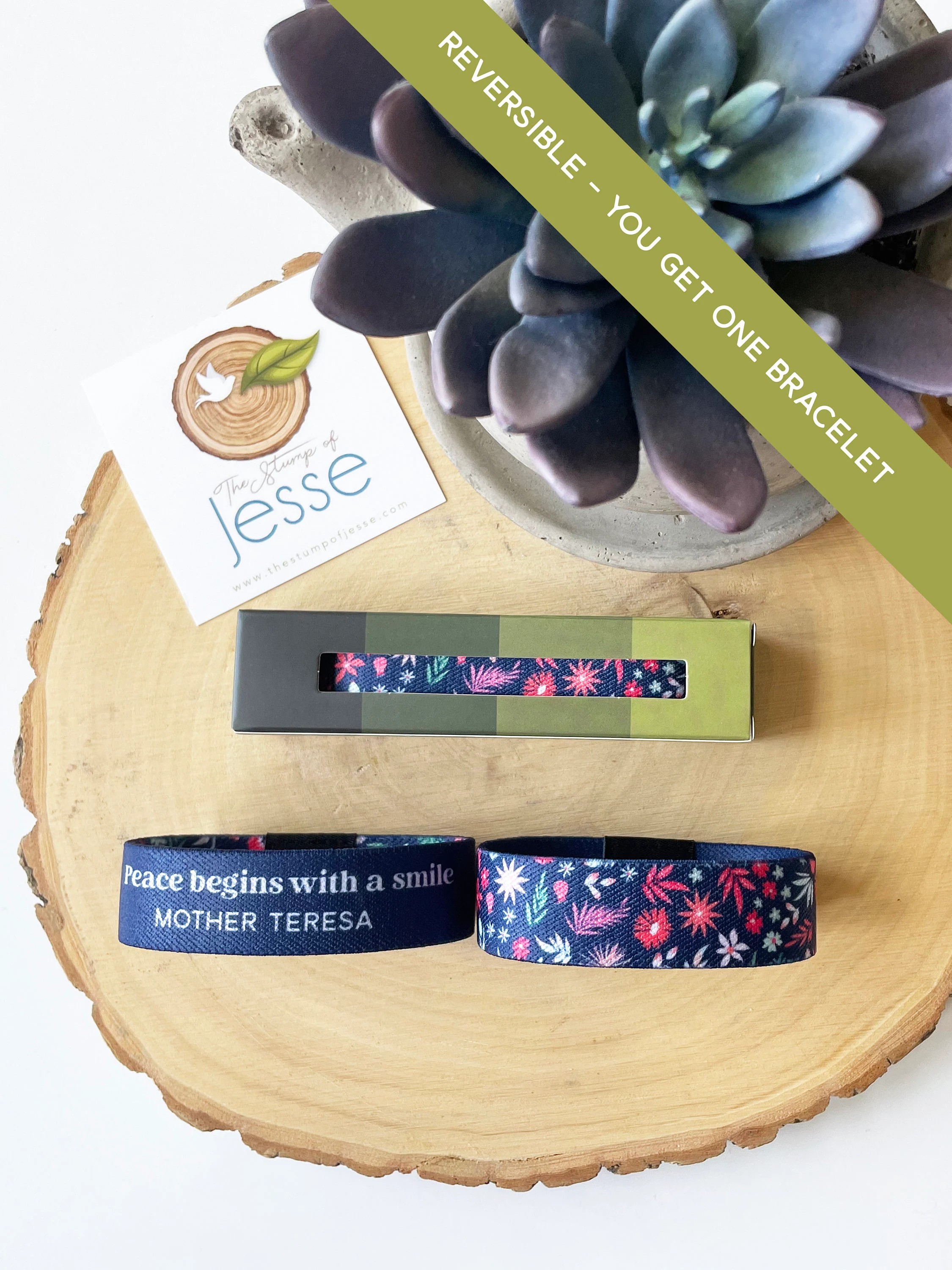 The Stump of Jesse - Mother Teresa Reversible Elastic Bracelet