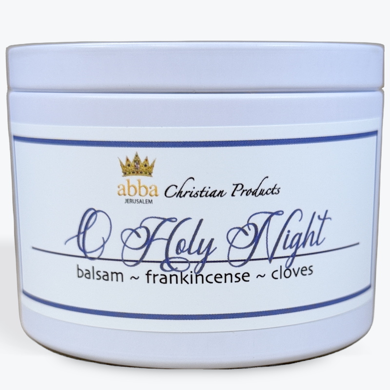 Abba Christian Products - O Holy Night - 8oz Holiday Tin Candle