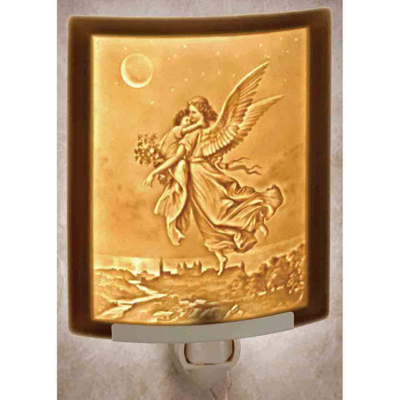 The Porcelain Garden Inc. - Guardian Angel Porcelain Lithophane Night Light