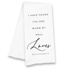 Wedding Kitchen Towel - One Whom My Soul Loves