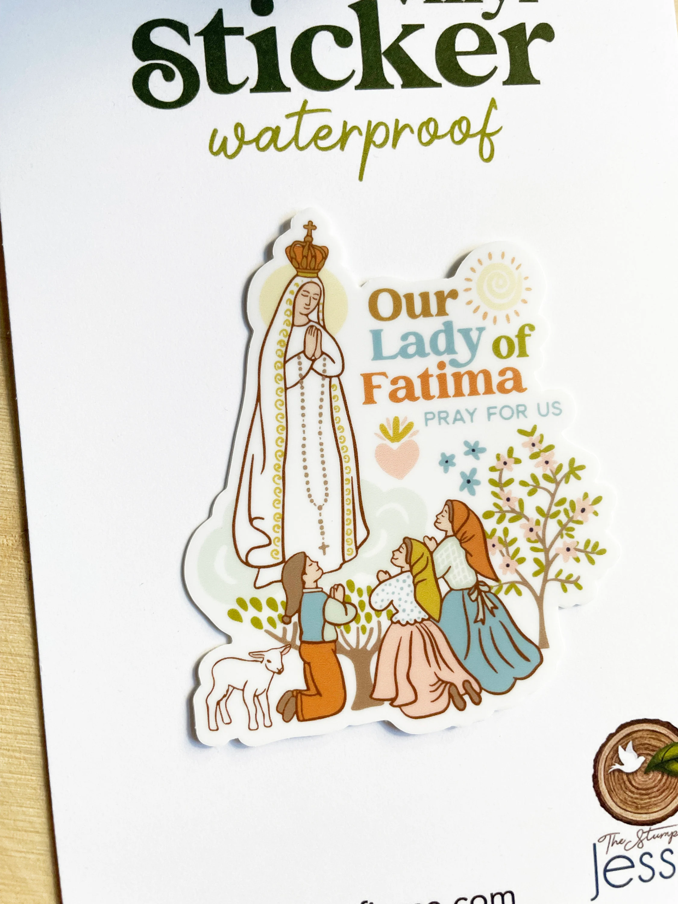 The Stump of Jesse - Our Lady of Fatima Sticker I Catholic Gift