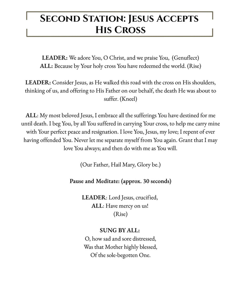 Stations of the Cross Booklet, NEW
