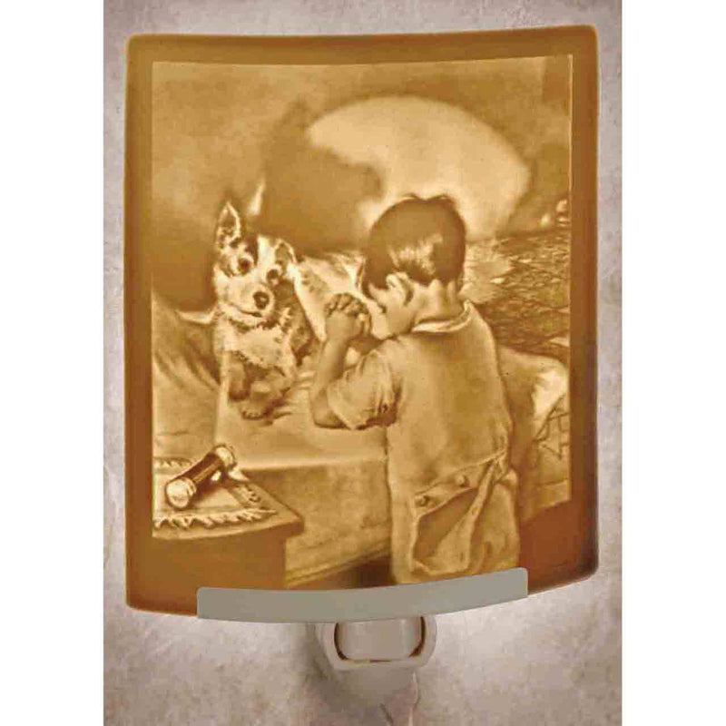 The Porcelain Garden Inc. - Bedtime Prayer Porcelain Lithophane Night Light