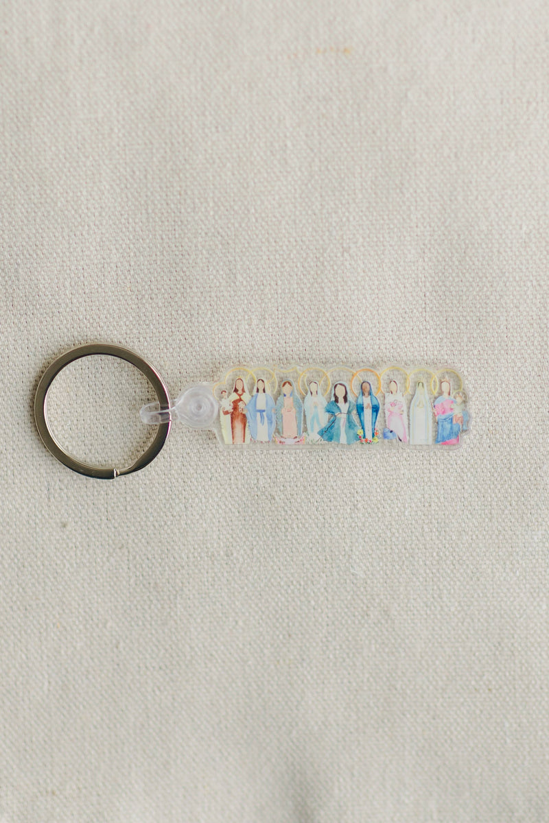 Emily S Pitre Art - Many Marys Keychain