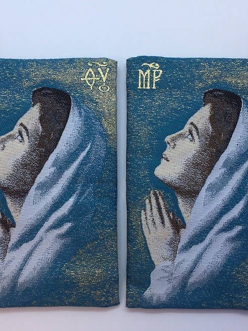 Oremus Mercy - Blessed Virgin Mary Teen MD Rosary Pouch  4" x 6"