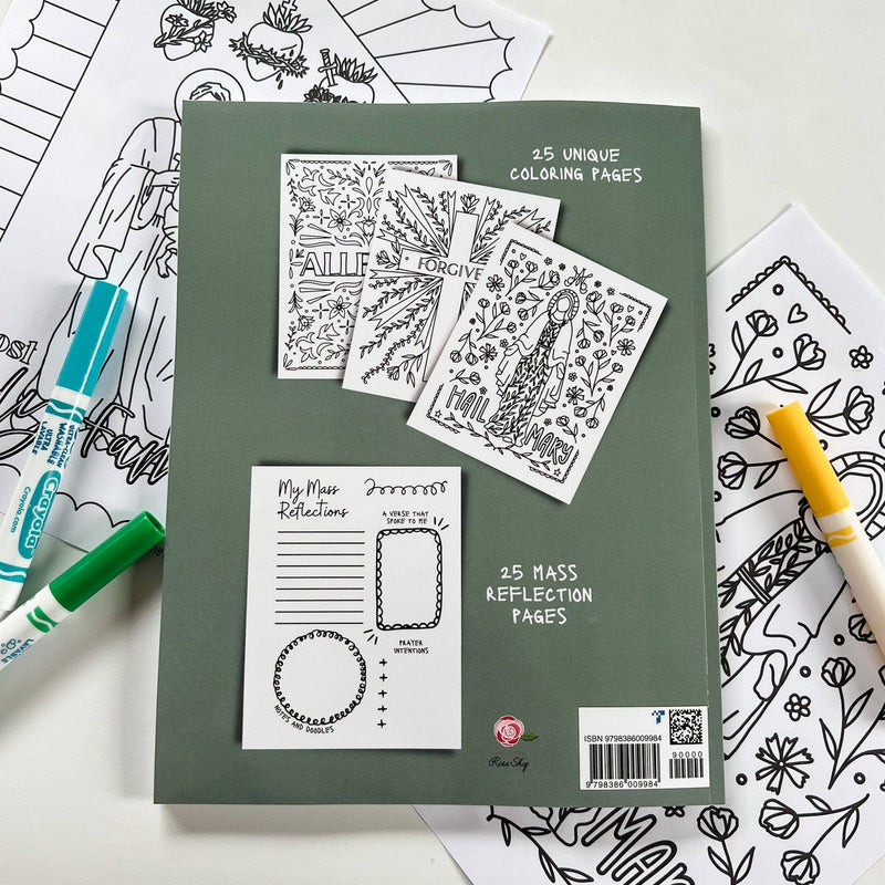 The Little Rose Shop - My Mass Reflection & Coloring Book