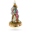 Reverent Virgin Mary with Baby Jesus Glass Ornament