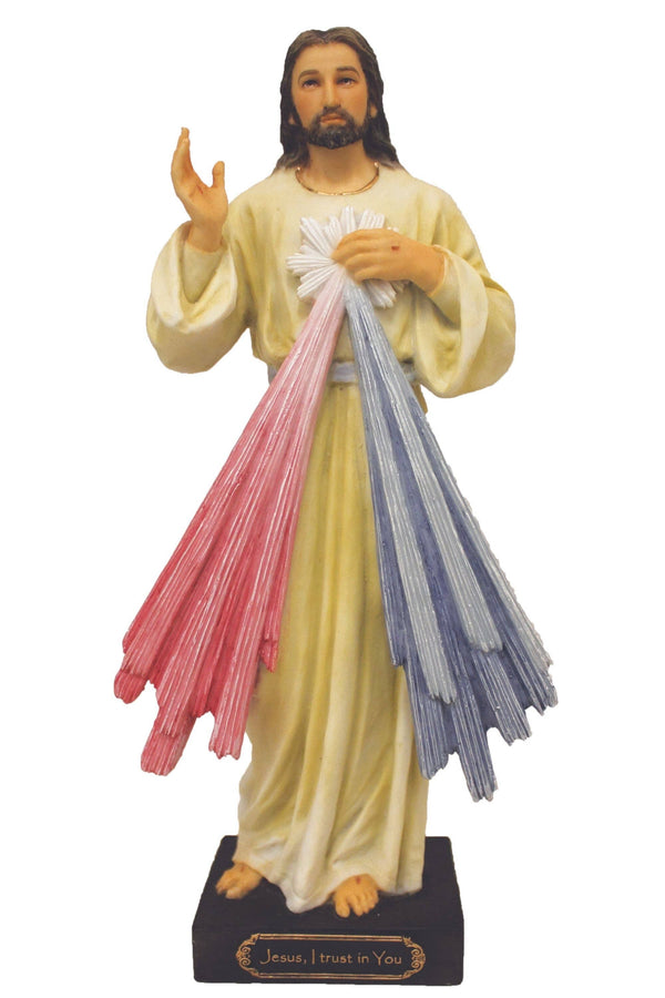 Goldscheider of Vienna - Divine Mercy Statue in Color 8"