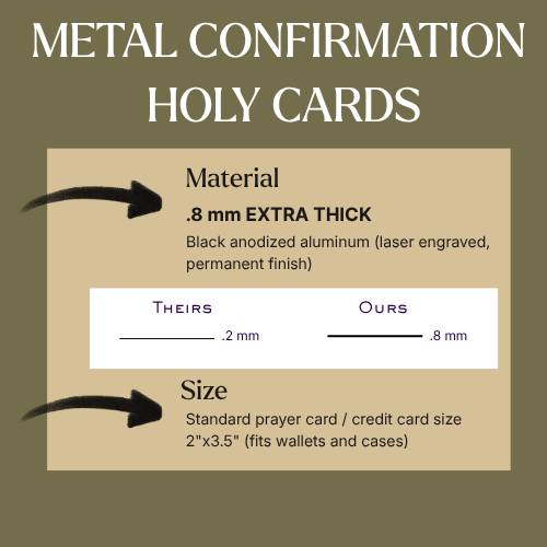 Consecration to the Blessed Virgin Mary Premium Metal Prayer Card