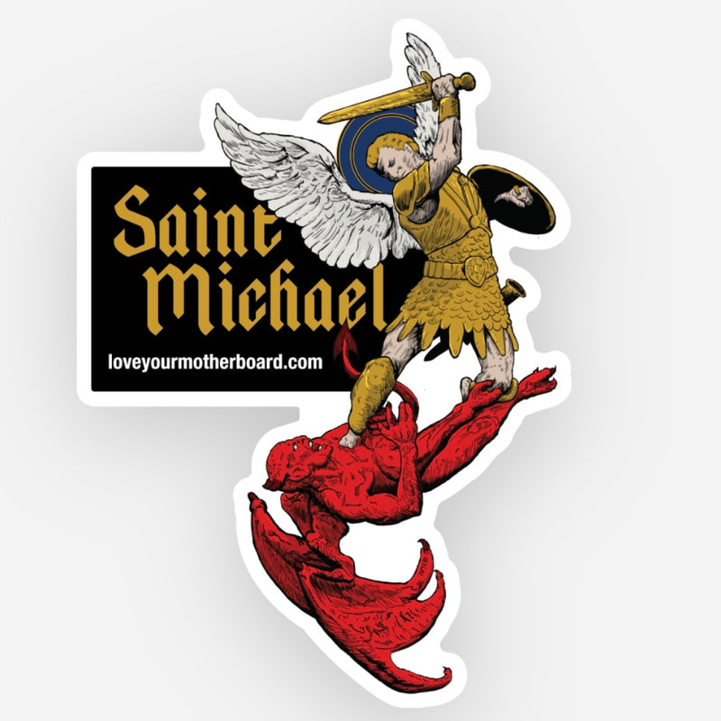 St. Michael Ver. 2 Sticker Decal - NEW