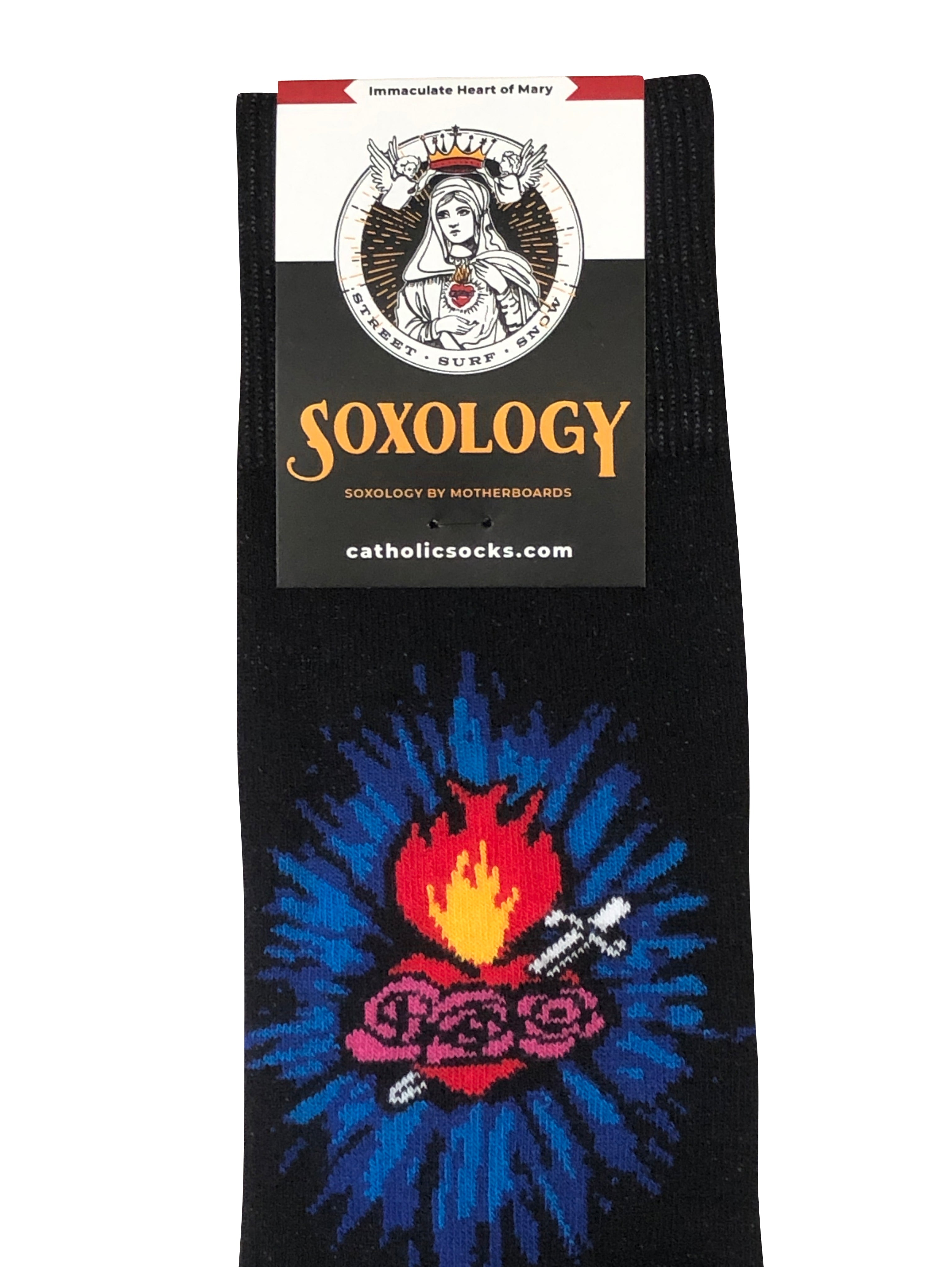 Immaculate Heart of Mary Socks - Made in the USA