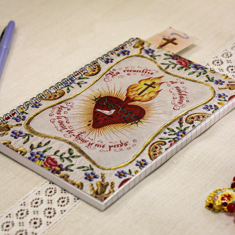 Birds & Sacred Heart Writing Journal