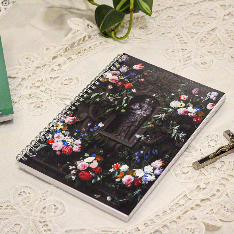 Garland of Marian Flowers Writing Journal.