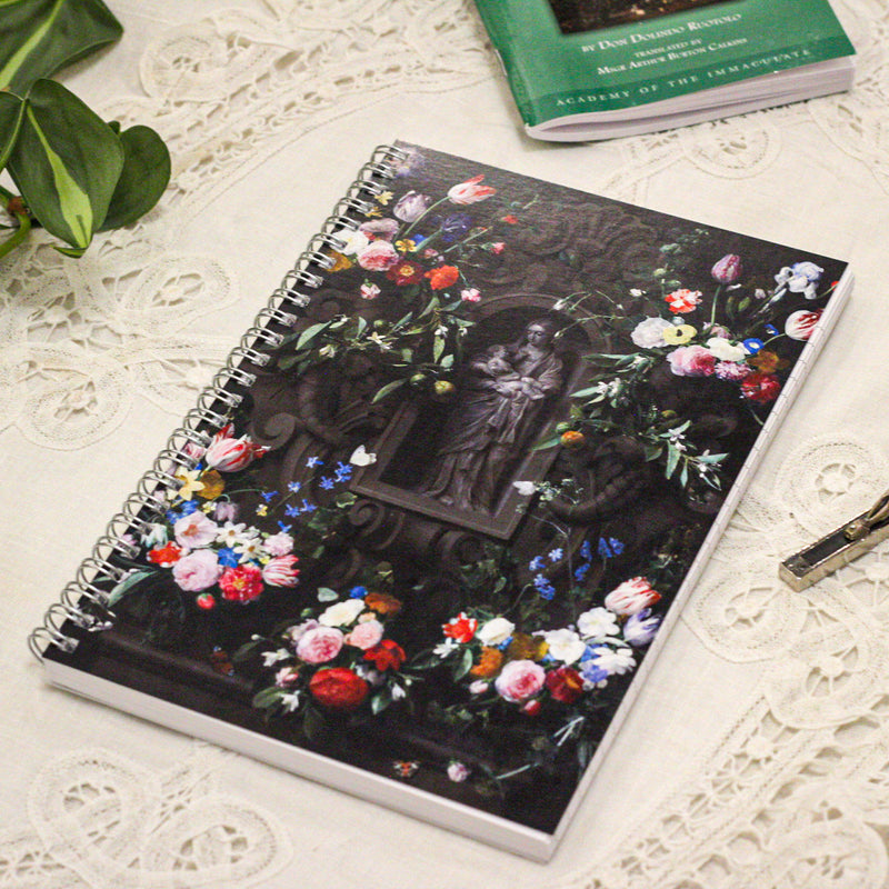 Garland of Marian Flowers Writing Journal.