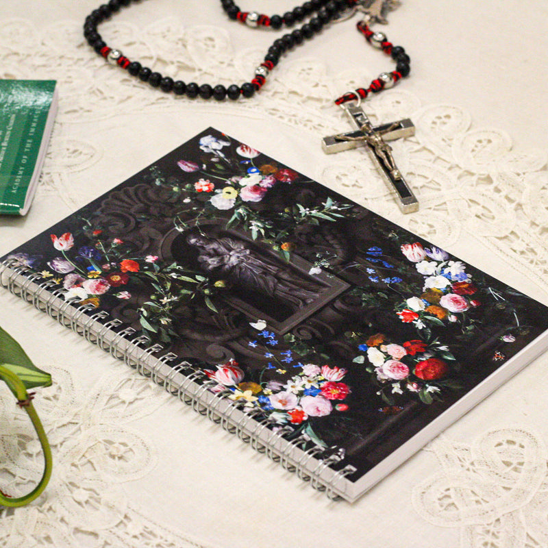 Garland of Marian Flowers Writing Journal.