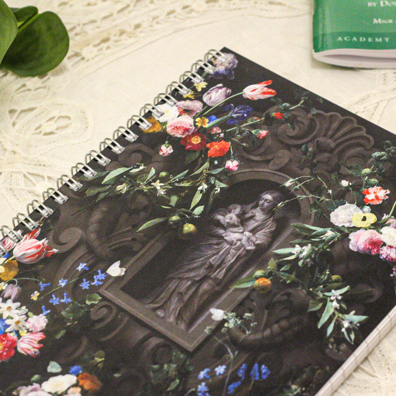 Garland of Marian Flowers Writing Journal.