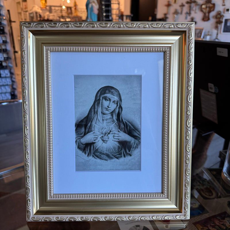 French Immaculate Heart of Mary Print 5X7