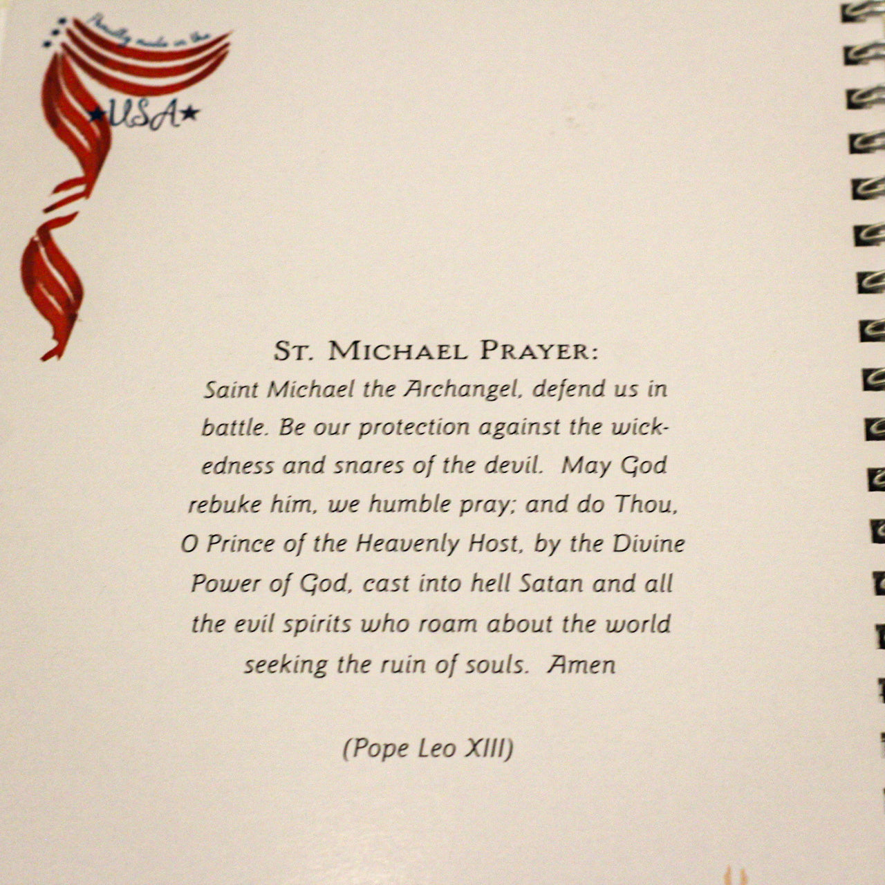 Teen Chastity Boy -  St. Michael the Archangel Writing Journal