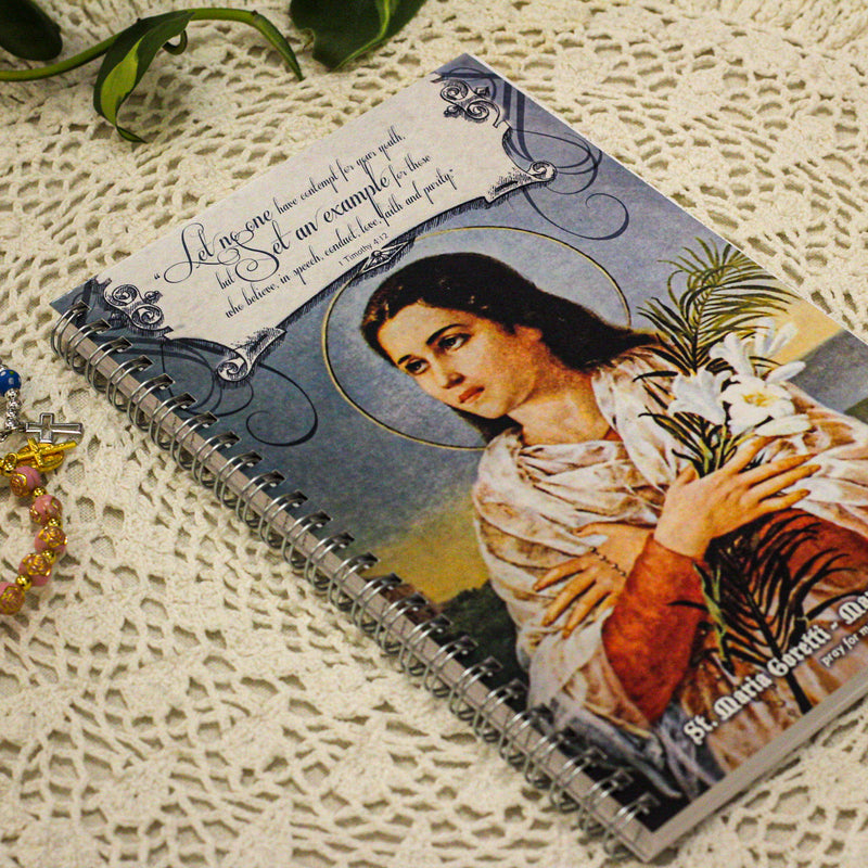 Teen Chastity Girl -  St. Maria Goretti, Martyr of Purity Writing Journal
