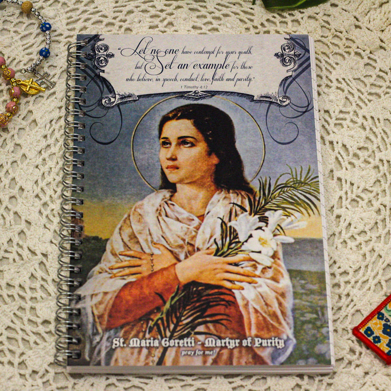 Teen Chastity Girl -  St. Maria Goretti, Martyr of Purity Writing Journal