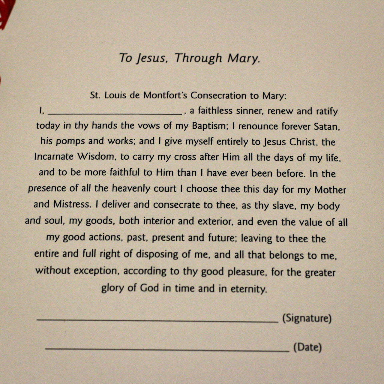 To Jesus, Through Mary/Marian Consecration Journal - NEW