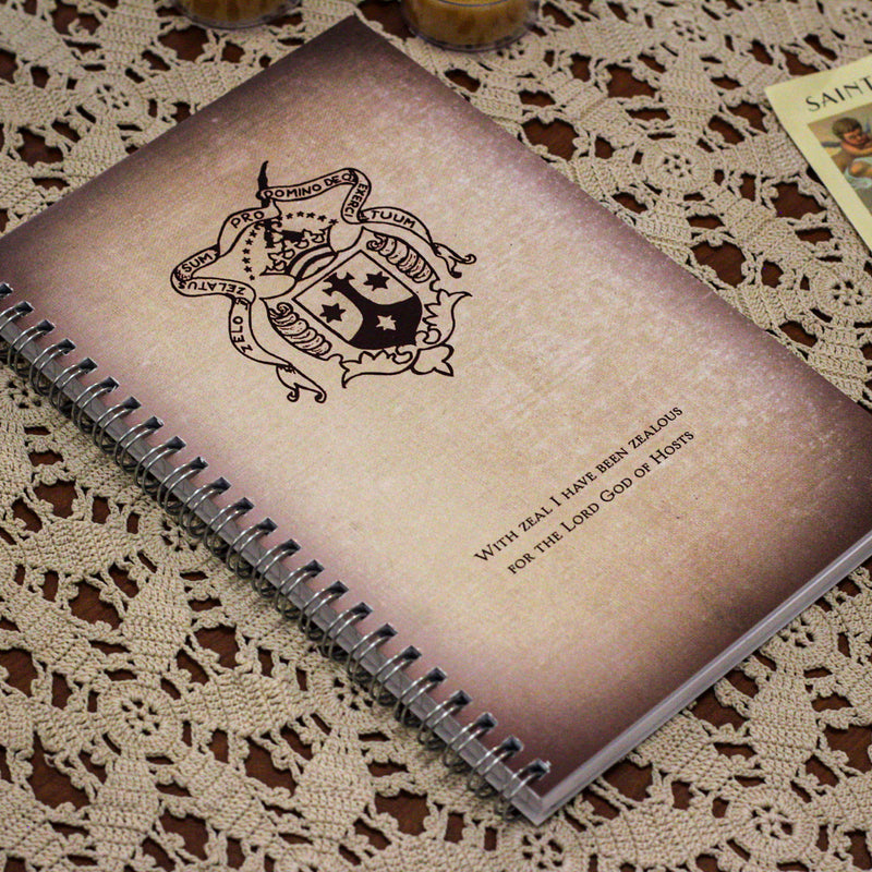 Carmelite Shield - "With Zeal" Writing Journal