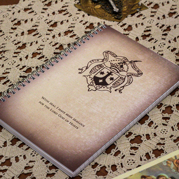 Carmelite Shield - "With Zeal" Writing Journal